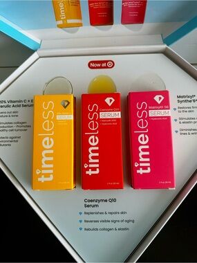 Timeless Women’s Skincare Serum Trio -